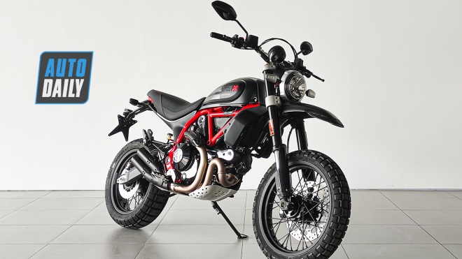 Cận cảnh Ducati Scrambler Desert Sled Fasthouse phiên bản giới hạn